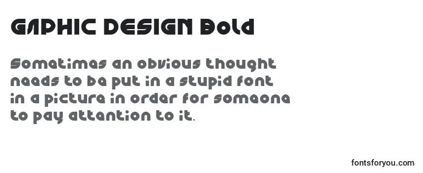 Review of the GAPHIC DESIGN Bold Font