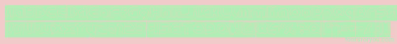 GAPHIC DESIGN Hollow Inverse Font – Green Fonts on Pink Background