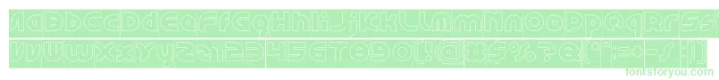 GAPHIC DESIGN Hollow Inverse Font – Green Fonts