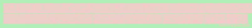 GAPHIC DESIGN Hollow Inverse-fontti – vaaleanpunaiset fontit vihreällä taustalla