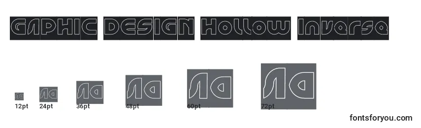 Tailles de police GAPHIC DESIGN Hollow Inverse