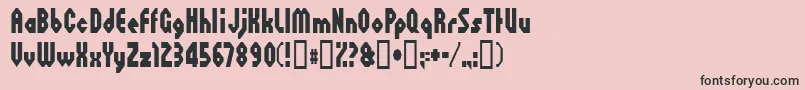 Octovill Font – Black Fonts on Pink Background