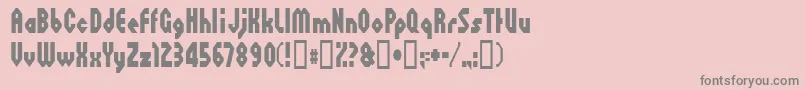 Octovill Font – Gray Fonts on Pink Background