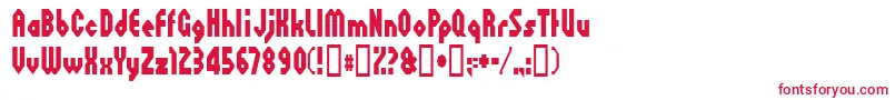 Octovill Font – Red Fonts on White Background