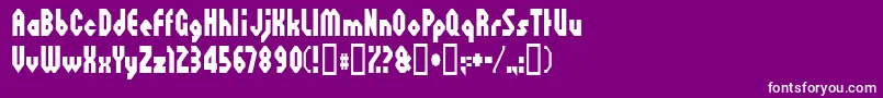 Octovill Font – White Fonts on Purple Background