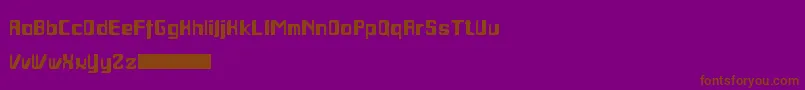 Jocoba Font – Brown Fonts on Purple Background