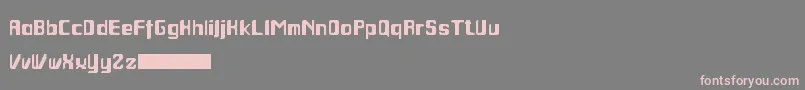 Jocoba Font – Pink Fonts on Gray Background