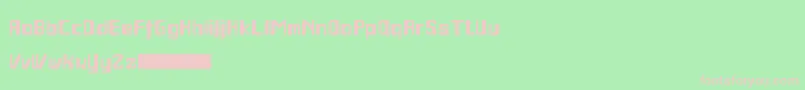 Jocoba Font – Pink Fonts on Green Background