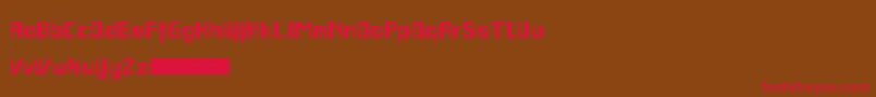 Jocoba Font – Red Fonts on Brown Background