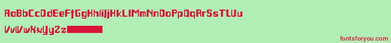 Jocoba Font – Red Fonts on Green Background