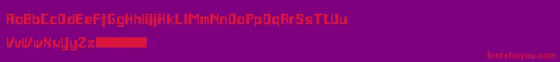 Jocoba Font – Red Fonts on Purple Background