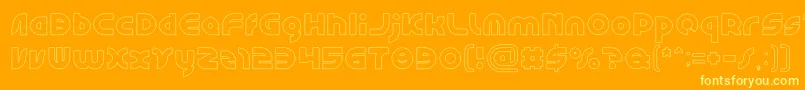 More about GAPHIC DESIGN Hollow Font GAPHIC DESIGN Hollow Font – Yellow Fonts on Orange Background