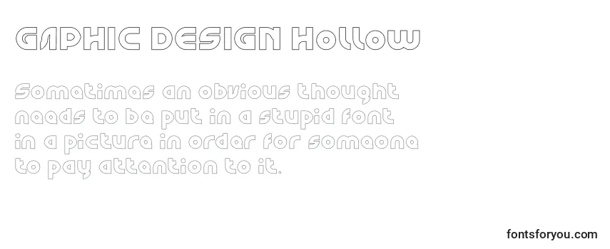 GAPHIC DESIGN Hollow-fontti