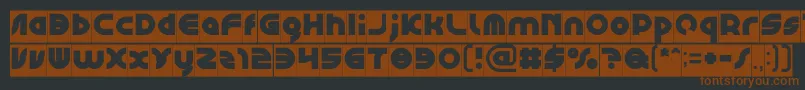 GAPHIC DESIGN Inverse Font – Brown Fonts on Black Background