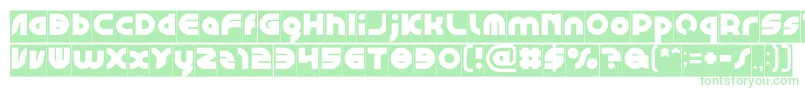 GAPHIC DESIGN Inverse Font – Green Fonts on White Background