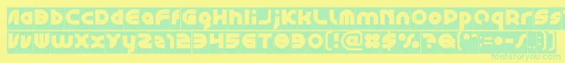 GAPHIC DESIGN Inverse Font – Green Fonts on Yellow Background