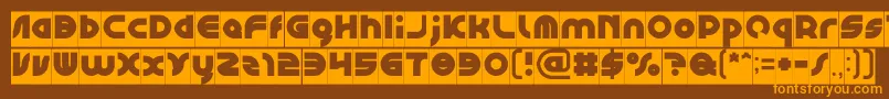GAPHIC DESIGN Inverse Font – Orange Fonts on Brown Background