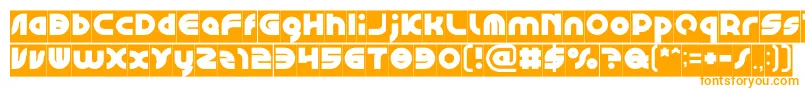 GAPHIC DESIGN Inverse Font – Orange Fonts on White Background