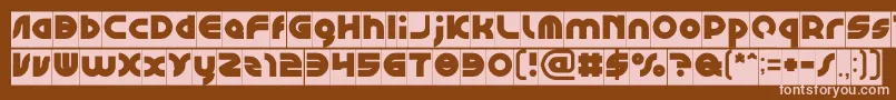 GAPHIC DESIGN Inverse Font – Pink Fonts on Brown Background