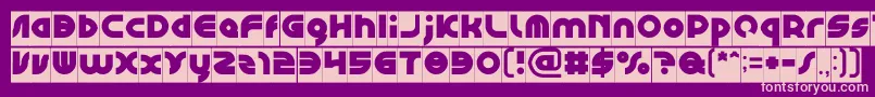 GAPHIC DESIGN Inverse Font – Pink Fonts on Purple Background