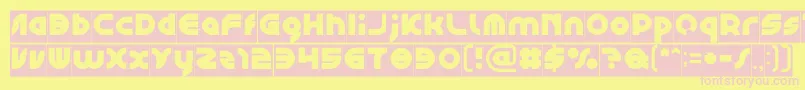 GAPHIC DESIGN Inverse Font – Pink Fonts on Yellow Background