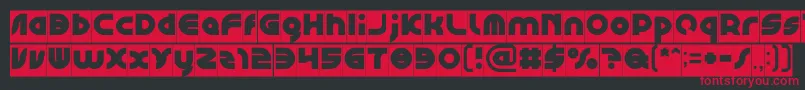 GAPHIC DESIGN Inverse Font – Red Fonts on Black Background