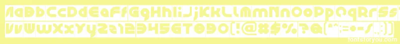 Шрифт GAPHIC DESIGN Inverse – белые шрифты на жёлтом фоне