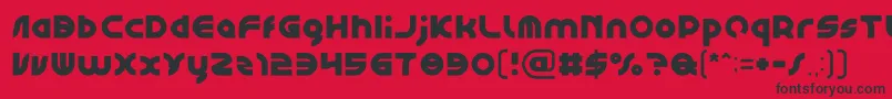 GAPHIC DESIGN Light Font – Black Fonts on Red Background