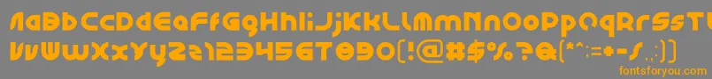 GAPHIC DESIGN Light Font – Orange Fonts on Gray Background