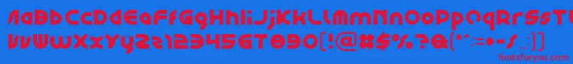GAPHIC DESIGN Light Font – Red Fonts on Blue Background
