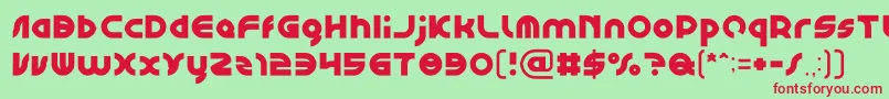 GAPHIC DESIGN Light Font – Red Fonts on Green Background