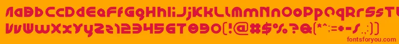 GAPHIC DESIGN Light Font – Red Fonts on Orange Background