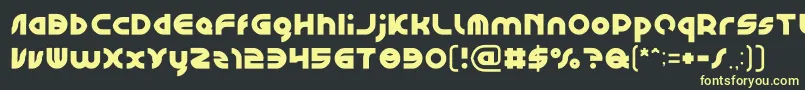 Więcej informacji o czcionce GAPHIC DESIGN Light Czcionka GAPHIC DESIGN Light – żółte czcionki na czarnym tle
