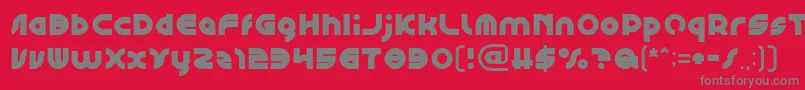 フォントGAPHIC DESIGN – 赤い背景に灰色の文字