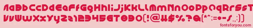 フォントGAPHIC DESIGN – ピンクの背景に赤い文字