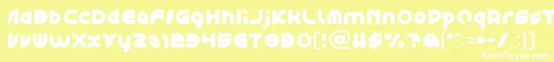 フォントGAPHIC DESIGN – 黄色い背景に白い文字