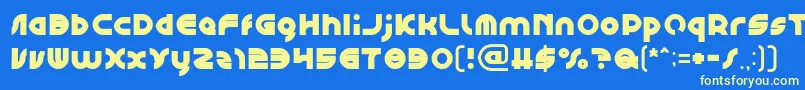 GAPHIC DESIGN Font – Yellow Fonts on Blue Background