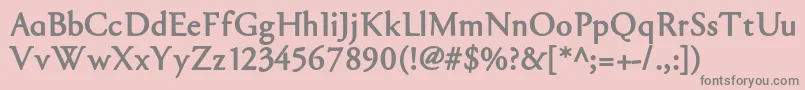 GARABL   Font – Gray Fonts on Pink Background