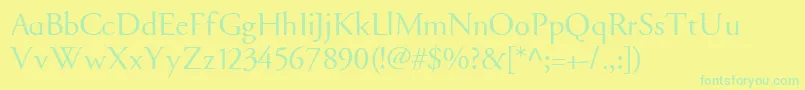 GARARG   Font – Green Fonts on Yellow Background