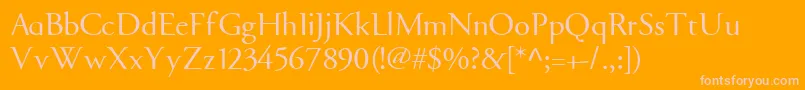 GARARG   Font – Pink Fonts on Orange Background