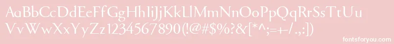 GARARG   Font – White Fonts on Pink Background