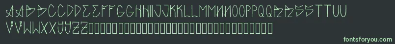 フォントGARBAGE – 黒い背景に緑の文字