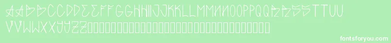 GARBAGE Font – White Fonts on Green Background