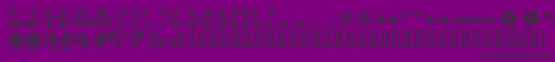 GARDD    Font – Black Fonts on Purple Background