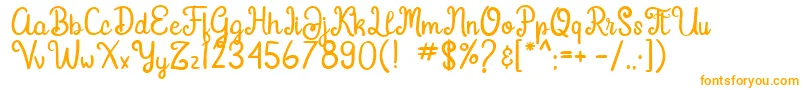 Шрифт Gardena – оранжевые шрифты