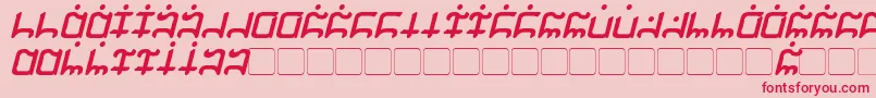 Gargish Bold Italic Font – Red Fonts on Pink Background