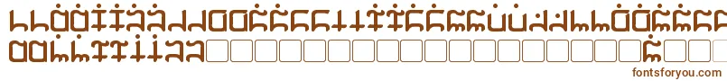 Gargish Bold-fontti – ruskeat fontit valkoisella taustalla