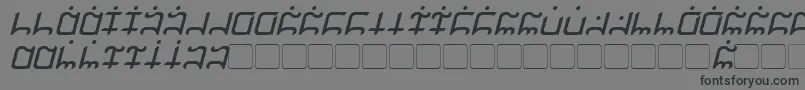 Gargish Italic Font – Black Fonts on Gray Background