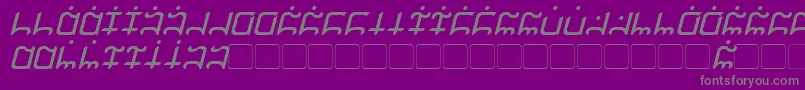 Police Gargish Italic – polices grises sur fond violet