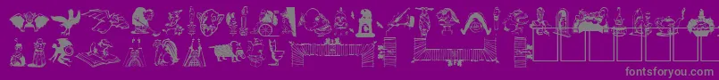 GARGOO   Font – Gray Fonts on Purple Background